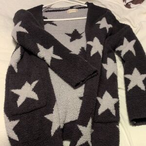 Altar'd State Black and Gray Star Cardigan